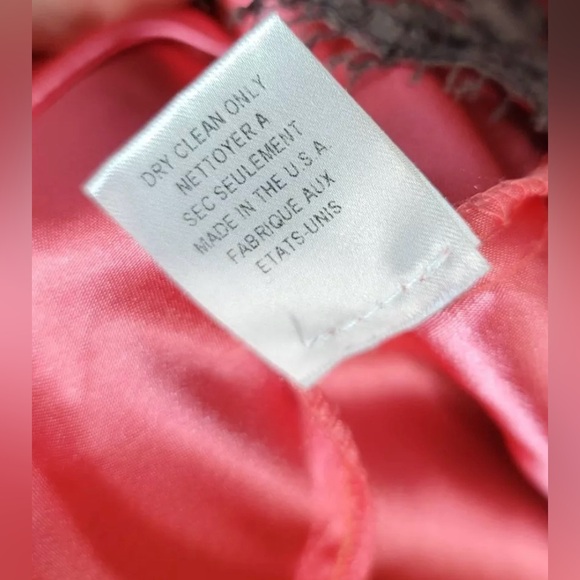 MILLY of New York Lace overlay Dress Floral Pink Brown V-Neck Empire Waist Shift - Picture 10 of 11